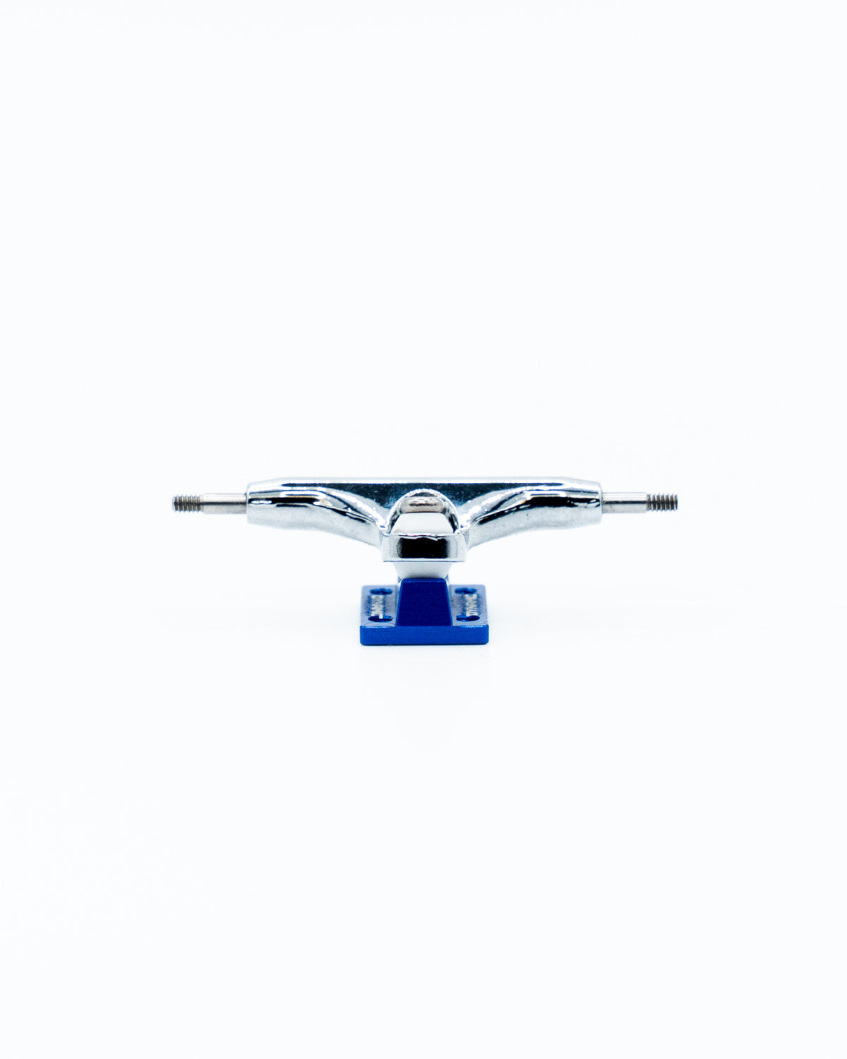 Dual Bearing Trucks - Chrome/Blue