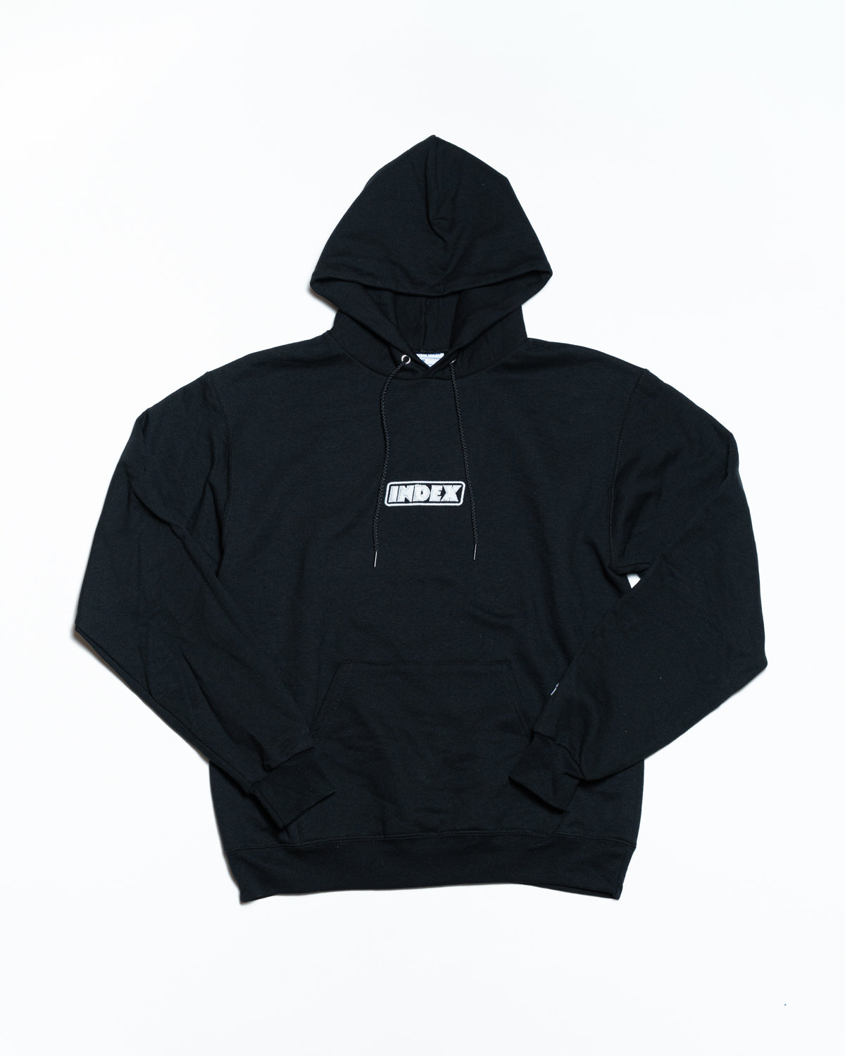 Embroidered Logo Hoodie - Black