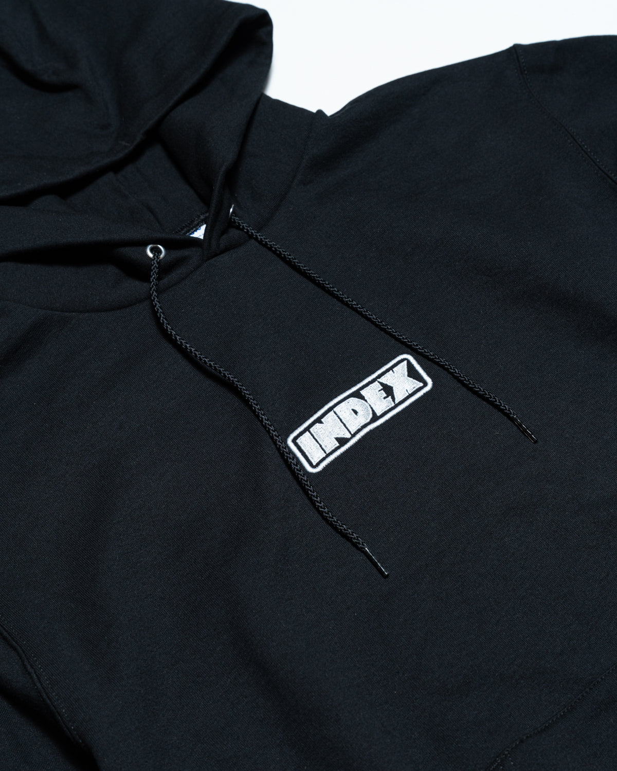 Embroidered Logo Hoodie - Black