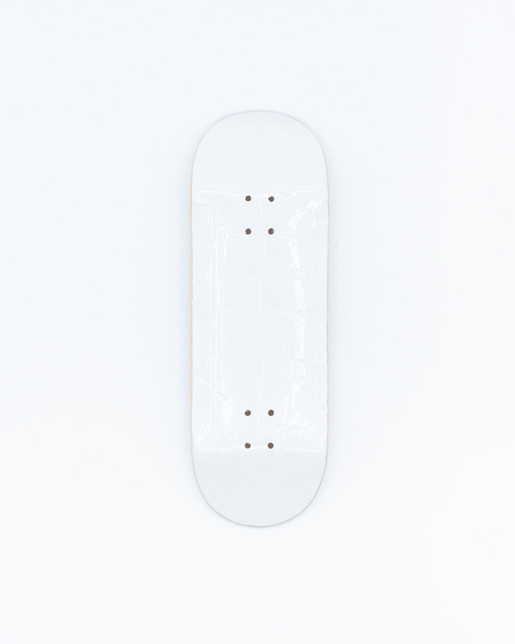 Pro Shop Deck - Stacked Logo White/White (Raised Ink)