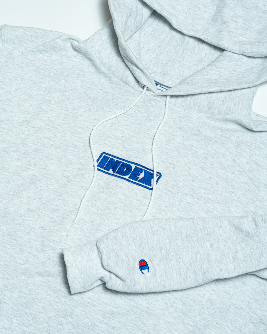 Embroidered Logo Hoodie - Ash